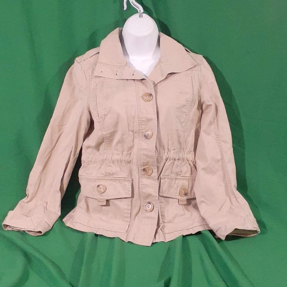 Eddie bauer S khaki button down jacket